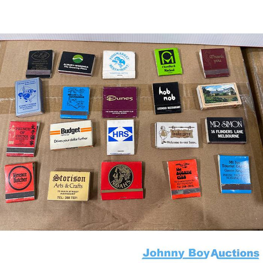 Bulk Lot of Vintage Matches<br><b style="color: #03236a;">JBAU345</b><br><b style="color: #03236b;">Lot of 20</b>